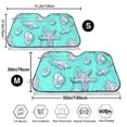 thumbnail image 3 of Fotbe Seashell And Starfish Car Windshield Sunshade | Sun Visor Protector Front Window Shade, Keeps Out UV Rays, Keeps Your Vehicle Cool-Small, 3 of 7