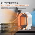 thumbnail image 3 of Mini Energy Saving Fan Heater Electric Fan Heater Fan Heater 220v 1200w 2 Modes For Living Room, Bedroom, Bathroom [safety - Quiet], 3 of 5