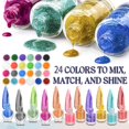 thumbnail image 3 of Kit para hacer esmaltes de uñas JCOOS con 12 botellas y 24 pigmentos, 3 of 8