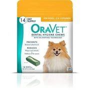 Oravet Merial Dental Hygiene Chew for X-Small Dogs (up to 10 lbs), Dental Treats for Dogs, 14 Count