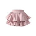 thumbnail image 5 of Summer Girls Cake Skirt Tiered Ruffle Dressy Casual Pleated A Line Shorts For Toddler Kids Apparel, 5 of 5
