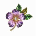 thumbnail image 2 of Soumake Women Brooch Enamel Flower Dripping Oil Anti-slip Wear-resistant Suit Coat Collar Hat Scarf Decoration Clothes Pin Prom Party Garment Jewelry, 2 of 7