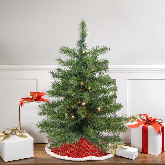 Northlight 2' Prelit Artificial Christmas Tree Canadian Pine - Clear LED Lights