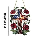 thumbnail image 6 of YOHAVEN Patriotic SunCatcher Red White Blue Window Decoration 250 Years Celebration Hanging Ornament for Home Office Holiday Display, 6 of 6