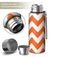 thumbnail image 2 of 20 Oz Orange Modern Art Geometric Coffee Tumbler Double Wall Insulated Stainless Steel Water Bottle | Metal Reusable Thermoses Flask with Cup Cap | Leak & Sweat Proof with Anti-Dust Lid, 2 of 7