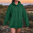 thumbnail image 2 of Towmus Hoodies for Women Casual Long Sleeve Ladies Tops Fleece Hooded Sweatshirts Oversized Pullover with Pocket, 2 of 4