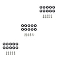 thumbnail image 1 of Kenally Juego de arandelas de tornillos para coche de 10 piezas, juego surtido de arandelas decorativas, accesorios para automóviles, piezas Type1 NO1, 1 of 6