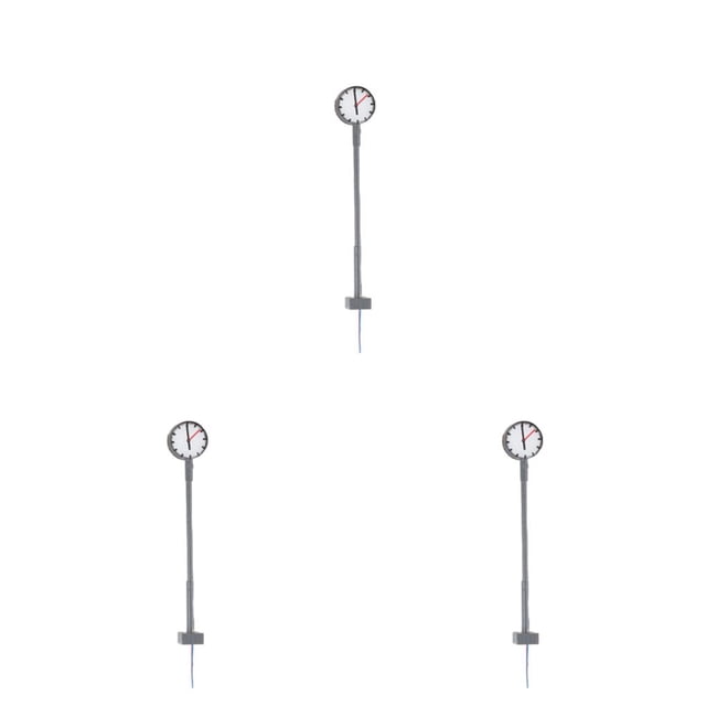 Matsuzay Lámparas de reloj de plataforma, poste de luz en miniatura de Metal, diseño de edificio, luces de calle, bonsái, decoraciones de Type1 NO1