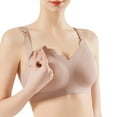 thumbnail image 2 of Women's Seamless Nursing Bra with Wavy Design, Wireless Maternity Support for Breastfeeding & Sleep, 2 of 5