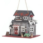 Zingz & Thingz Route 66 Biker Bar Birdhouse 10.25x7.5x9"