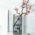 ITSELFER Glass Vase Desktop Flower Vase Dried Flowers Container Garden