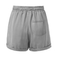 thumbnail image 7 of XEGLSBU 3 Pack Girl's Casual Shorts with Pockets Solid Color Bottom Soft Comfortable Elastic Waist Summer Playwear Size 10-11 Years, 7 of 7