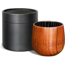 Wooden Bourbon Drinking Glass, Bourbon Gifts for Men - 10 oz Charred Wooden Old Fashioned Glass Whiskey Tumbler | Birthday Whiskey Gifts for Men, Dad or Brother | Original Bourbon Tumbler