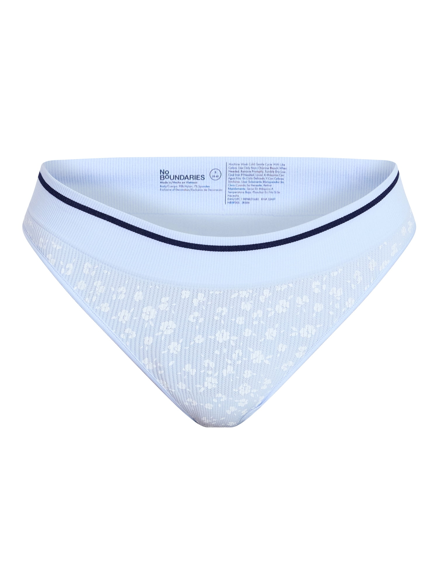No Boundaries Seamless Thong Panties, 3-Pack, Women's XS-XXXL