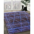 thumbnail image 2 of Ahgly Company Indoor Square Mid-Century Modern Plum Purple Oriental Area Rugs, 6' Square, 2 of 6
