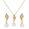 thumbnail image 2 of Xinyolin Bridal Jewelry Set - Rotating Faux Pearls Vintage Sparkling Party Set, 2 of 8