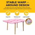 thumbnail image 4 of Pink White Bow Table Cloths for 4 Foot Rectangle Tables, Modern Art Watercolor Bowknot Patio Waterproof Elastic Fitted Tablecloths, Washable Rectangular Table Cover for Camping, 4 of 8