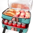 thumbnail image 5 of Easter Double Layered Insulated Lunch Bag with Two Compartments, Large Capacity, Hand-Held, 7.1x11.4x16.1 Inches, 5 of 6