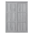 thumbnail image 5 of Euroco Pine Wood Full Size Murphy Bed, Convertible Wall Bed into Cabinet for Kids Teens, Gray, 5 of 12