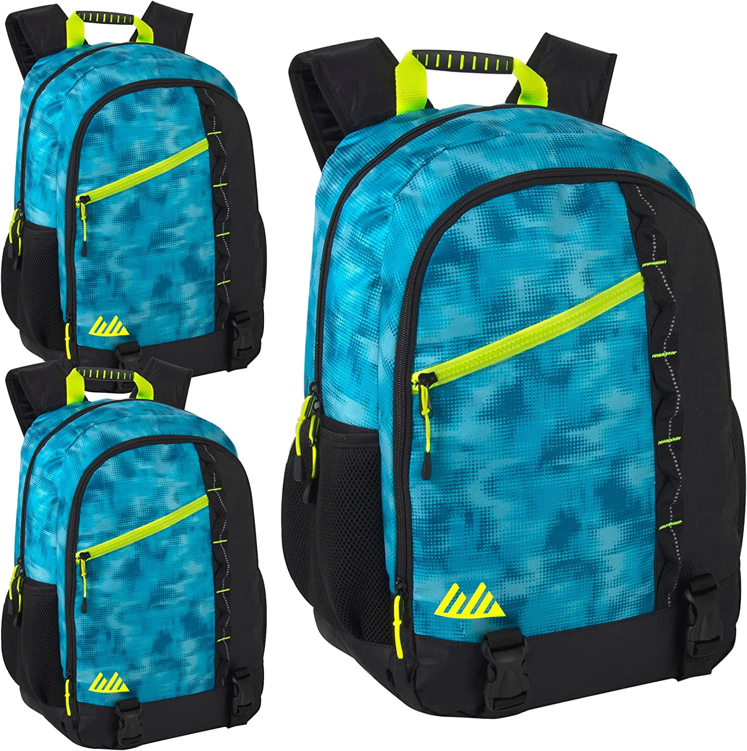 24 Pack Wholesale Two Compartment Backpacks Bulk for School Kids