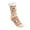 AO17_Beige, variant on Unisex Slipper Fuzzy Socks Non Slip Winter Warm Thick Grips Sock Retro Pattern Fleece Lined Socks Beige One Size