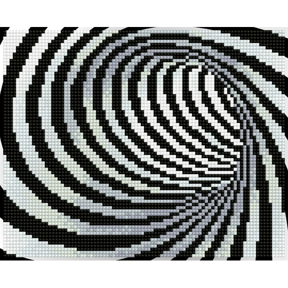 Diamond Dotz Tunnel to Unknown Illusion Diamond Painting Kits for Adults - Diamond Art Kits a Relaxing Creative Craft Kit with Dotz Gems 8.1"x10"