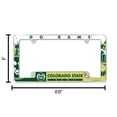 thumbnail image 6 of Rico Industries NCAA Colorado State Rams Primary 12" x 6" Chrome All Over Automotive License Plate Frame for Car/Truck/SUV, 6 of 8