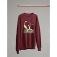thumbnail image 3 of Vintage Heron Family Sweatshirt Women -Alexander Wilson Designs, Female 5X-Large, 3 of 4