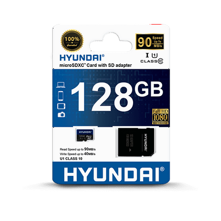 Hyundai Technology 128gb Micro Sd Card With Sd Card Adapter