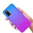 thumbnail image 4 of Samsung Galaxy A72 5G Case With Built-in Screen Protector, Rosebono Hybrid Glitter Sparkle Transparent Colorful Gradient TPU Skin Cover 360 Protection Case For Samsung Galaxy A72 5G (Blue/Purple), 4 of 5