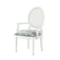 thumbnail image 2 of Cilia Accent Lounge Chair, White Frame with Blue and White Coastal Patterned Fabric, 2 of 8