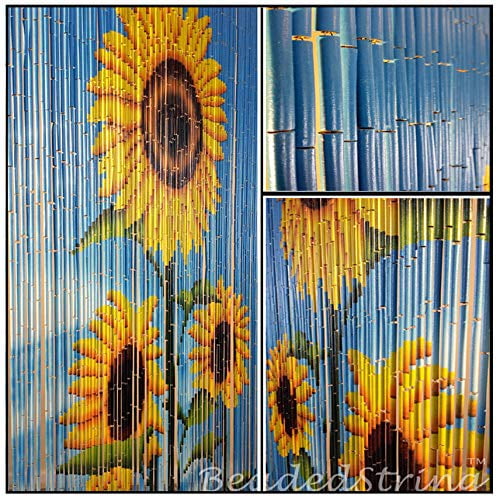 Beadedstring Bamboo Wood Beaded Curtain 90 Strands 80 High 35 5