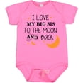 thumbnail image 3 of Inktastic I Love My Big Sis to the Moon and Back Boys or Girls Baby Bodysuit, 3 of 5
