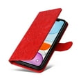 thumbnail image 6 of Dteck iPhone 11 Case, PU Premium Leather Embossed Wallet Card Cash Slots Ultra-Slim   Magnetic Flip Kickstand Shockproof Cover for iPhone 11 6.1 inch,Red, 6 of 11