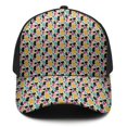 thumbnail image 3 of Leopard Print Baseball Cap Adjustable Size – Stylish Spliced Design Trucker Hat, Dad Hat with Full Print Front & Brim, Breathable Cotton Blend Snapback for Sports, Travel & Daily Wear, 3 of 3