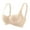 Beige, variant on Women Wireless Bras - Women's Solid Color Seamless Underwear without Steel Rims Detachable Chest Sagging Wave Pattern Bra Black S