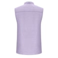 thumbnail image 6 of Goodtrade8 Athletic Summer Shirts for Men Button Tank Tops with Pocket Solid Color Sleeveless Casual Lapel Mens Shirts, 6 of 7