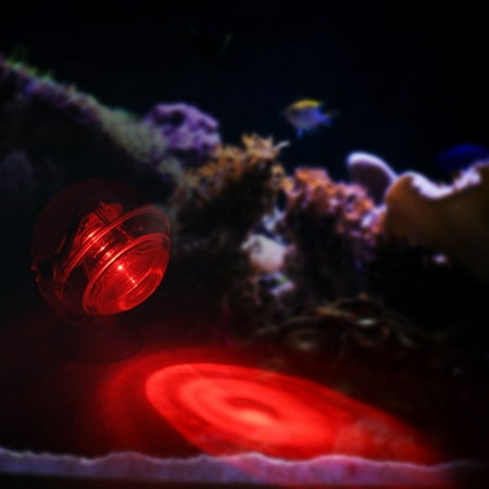 Aquarium Waterproof LED Spotlight Submersible Light Convex Lens Design with Suction Cup Fish Tank Decorative Light (Best Aquarium Sump Design)