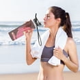 thumbnail image 4 of Motivational Water Bottle 32 oz with Straw, BPA Free Reusable Fitness Sport Bottle Perfect for Travel, School, Outdoors, and Gym Long Hair, 4 of 6