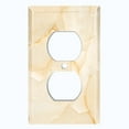 thumbnail image 2 of Metal Light Switch Plate Outlet Cover (Image of Marble Brown MAR025), 2 of 13