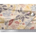 thumbnail image 2 of Soimoi Modal Satin Fabric Fruits,Spices & Leaves Fabric Prints By Yard 42 Inch Wide, 2 of 3