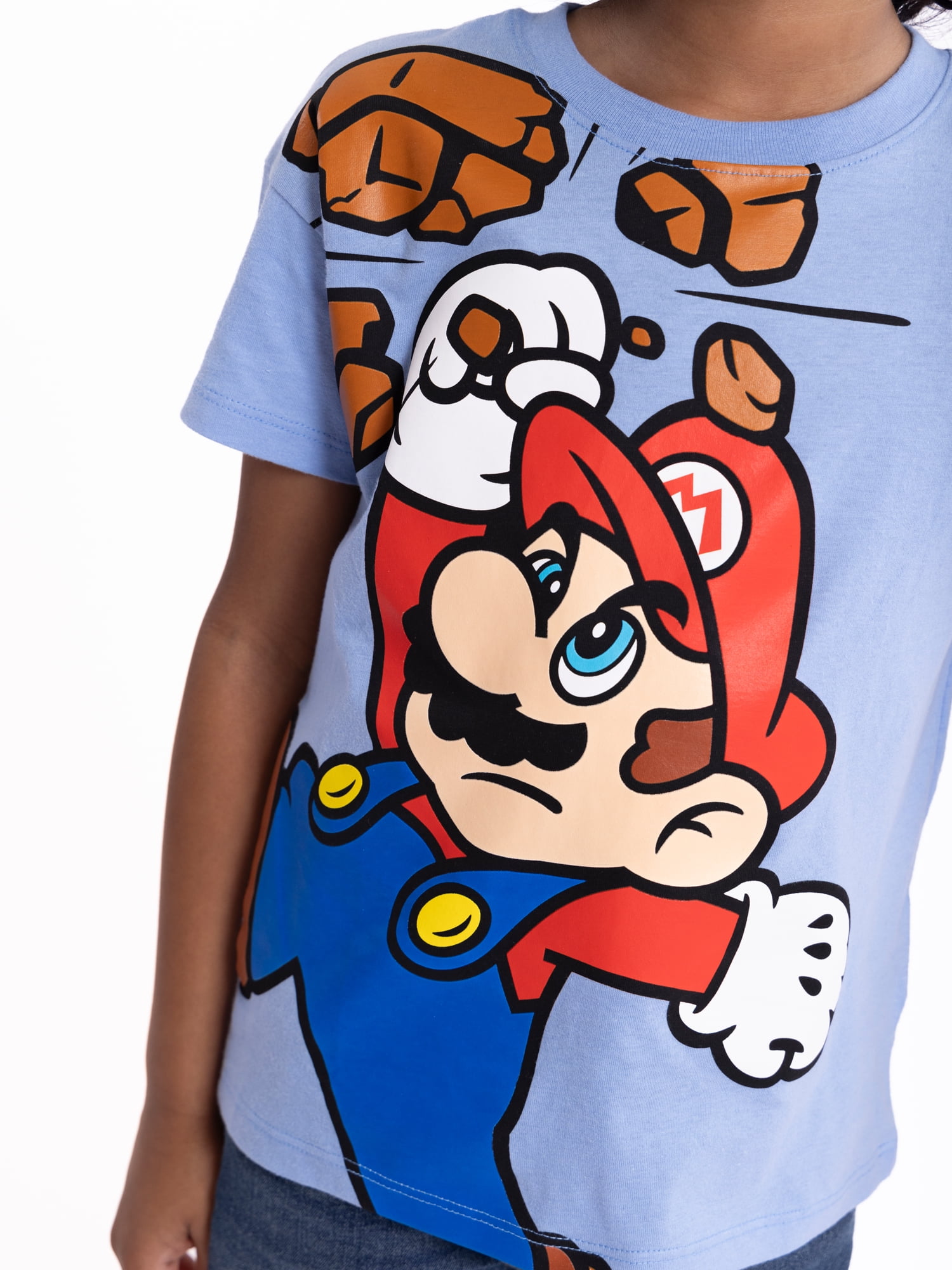 Super Mario Bros. Toddler Graphic Crewneck Tee with Short Sleeves, Sizes 12M-5T