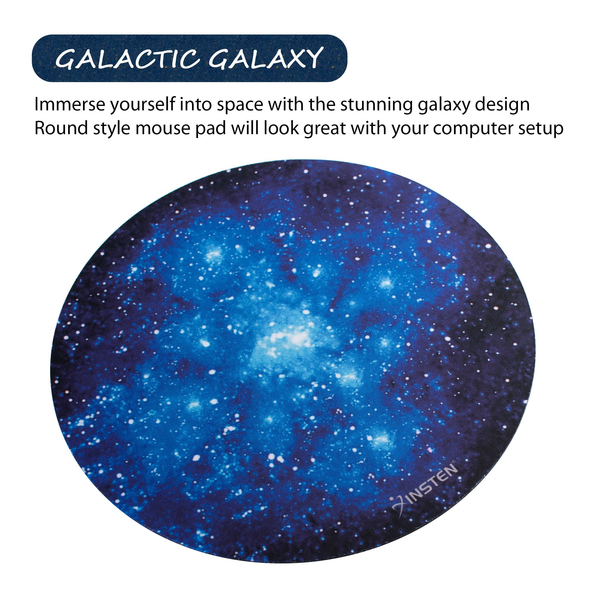 Round Galaxy Mouse Pad by Insten Super Smooth Round Mouse Pad Galaxy