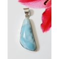 thumbnail image 1 of Big Larimar Pendant, Solid 925 Sterling Silver, Sea blue Larimar, Natural Larimar Jewelry, Genuine Larimar Necklace Pendant, Gift Idea, 1 of 1