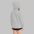 thumbnail image 4 of Grblisyd Back to School Clothes for Teen Girls Youth Long Sleeve Oversized Hoodie Y2K Tween Tops Cute Graphic Hoodie Drawstring Pullover Kids 10-12 Trendy Kids Clothes Light Gray 140, 4 of 6