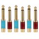 thumbnail image 1 of GOOHOCHY 6 piezas / juego de enchufe de conversión mono 1/4 macho a RCA hembra TS Jumbo Plug, 1 of 7