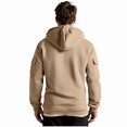 thumbnail image 4 of cocolona Mens Half Zip Hoodies Long Sleeve Drawstring Hooded Sweatshirts Quarter Zip Pullover Hoodie with Multi Pockets, 4 of 6