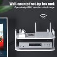 thumbnail image 2 of CAROOTU Support Mural de Rangement pour Boîtier TV Routeur Étagère Support de Boîtier Décodeur Mini PC DVD, 2 of 5