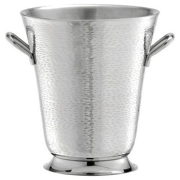 Tablecraft RWB119 Remington 4.5 Qt. Round Double Wall Stainless Steel Bucket with Handles - 9" x 10"