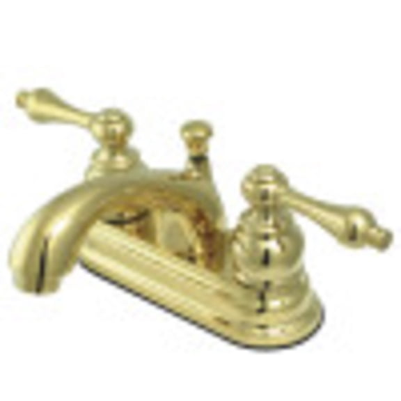Kingston Brass GKB2602AL 4 in. Centerset Bathroom Faucet, Polished Brass